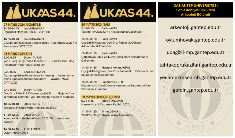 44. Uluslararası Kazı, Araştırma ve Arkeometri Sempozyumu